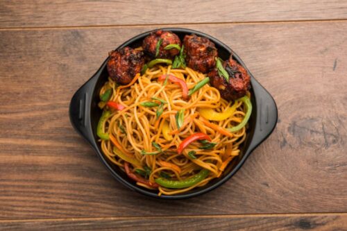 Veg. Manchurian Noodles
